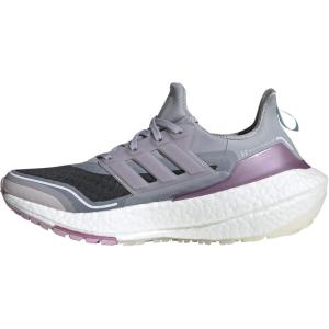imageadidas Womens Ultraboost 21 Running ShoeHalo SilverIce PurpleRose Tone