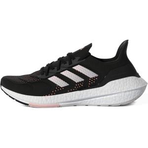 imageadidas Womens Ultraboost 22 Running ShoeBlackClear OrangeCrystal White