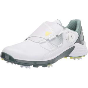 imageadidas Womens W Response Bounce 2 Golf ShoeWhiteAcid YellowHazy Green