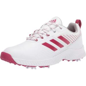 imageadidas Womens W Response Bounce 2 Golf ShoeWhiteWild PinkScreaming Pink