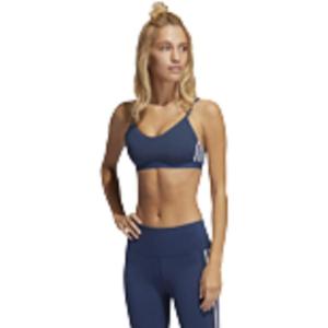 imageadidas womens All Me 3stripes BraCrew NavyWhiteWhite