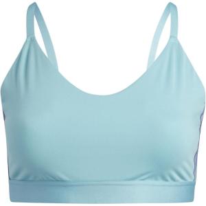 imageadidas womens All Me 3stripes BraMint ToneOrbit Violet