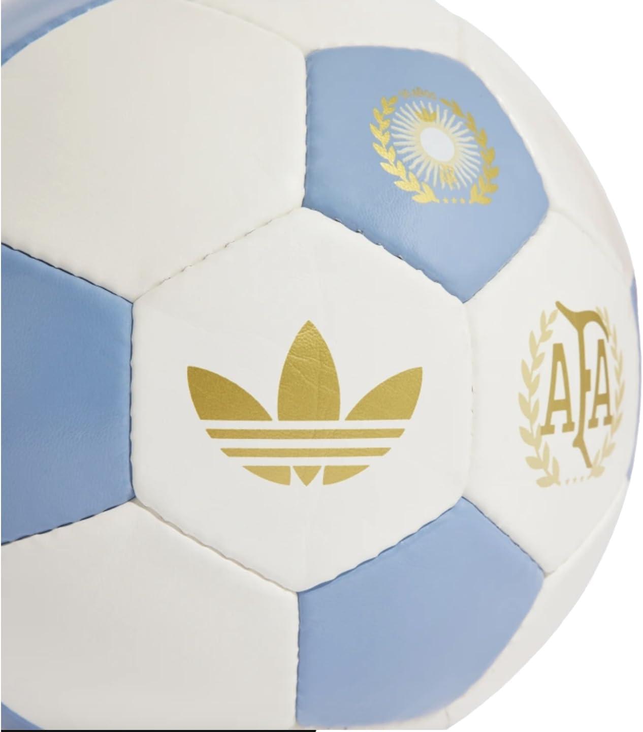 imageadidas Argentina 50 Years Soccer Ball  Commemorative Edition Size 5 Soccer Ball HandStitched with Special HeritageInspired Badge Inflation Required