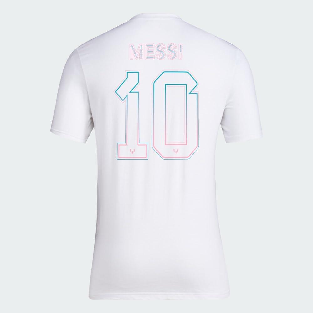 imageadidas Mens Messi Generic Short Sleeve TShirtWhite