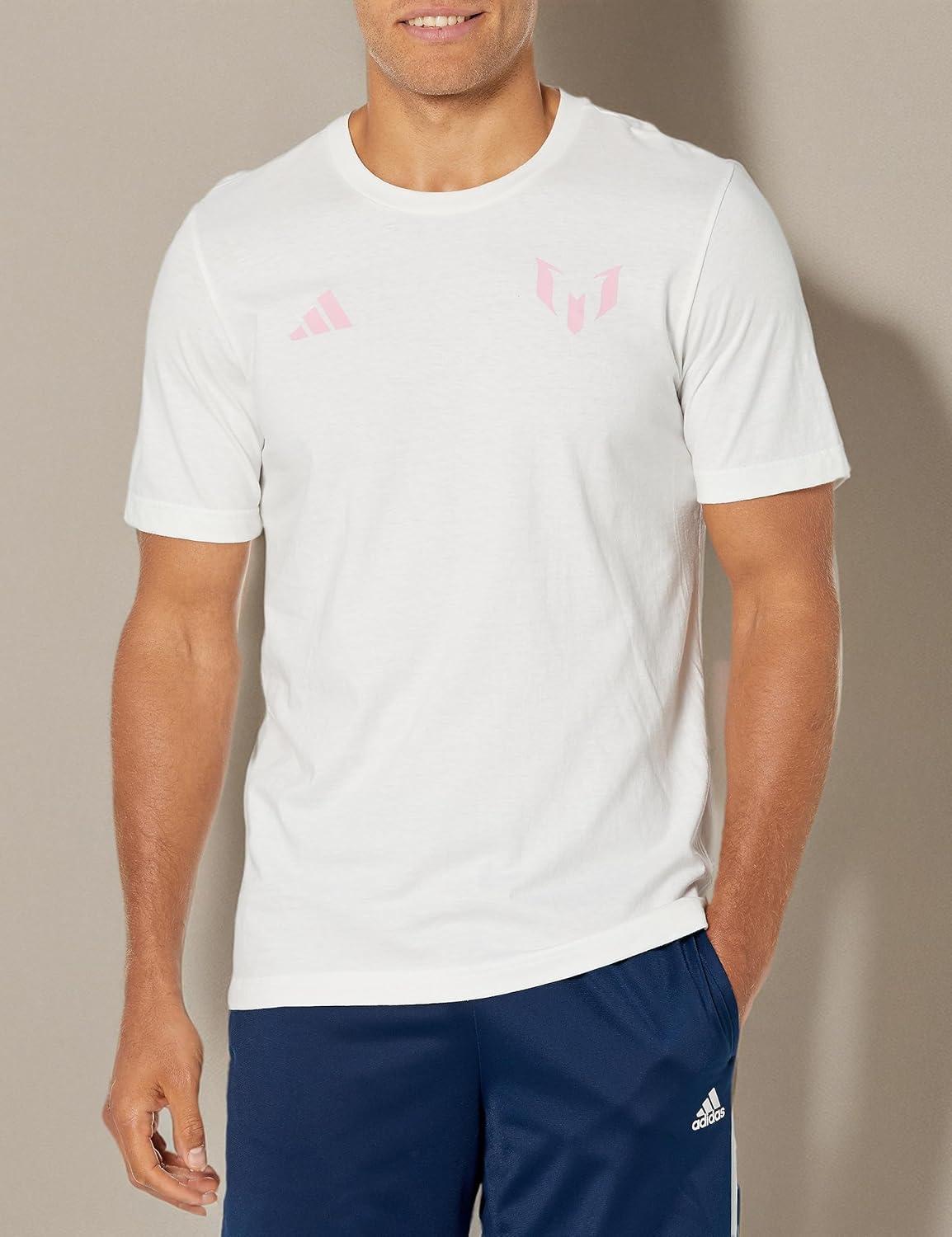 imageadidas Mens Messi Generic Short Sleeve TShirtWhite