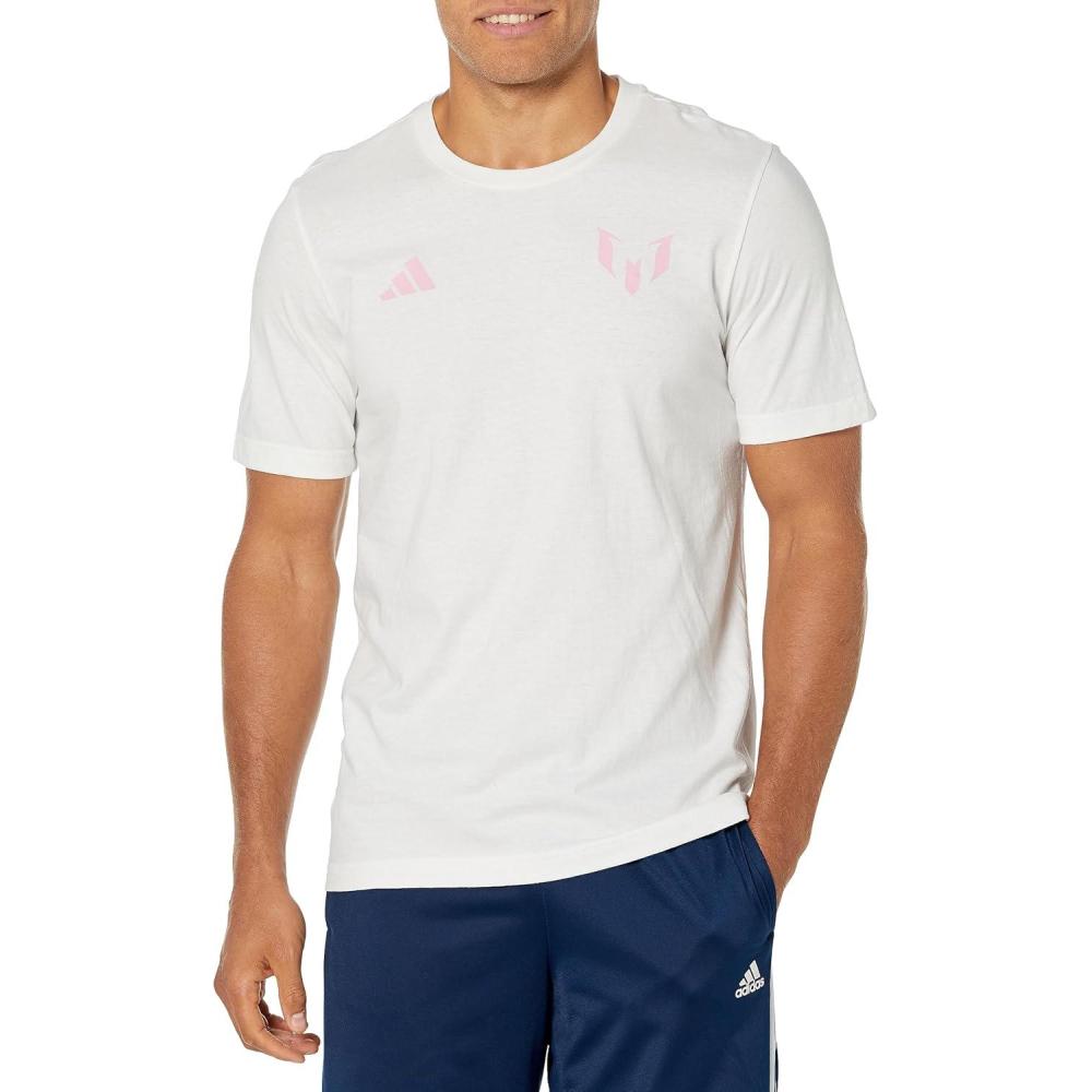 imageadidas Mens Messi Generic Short Sleeve TShirtWhite