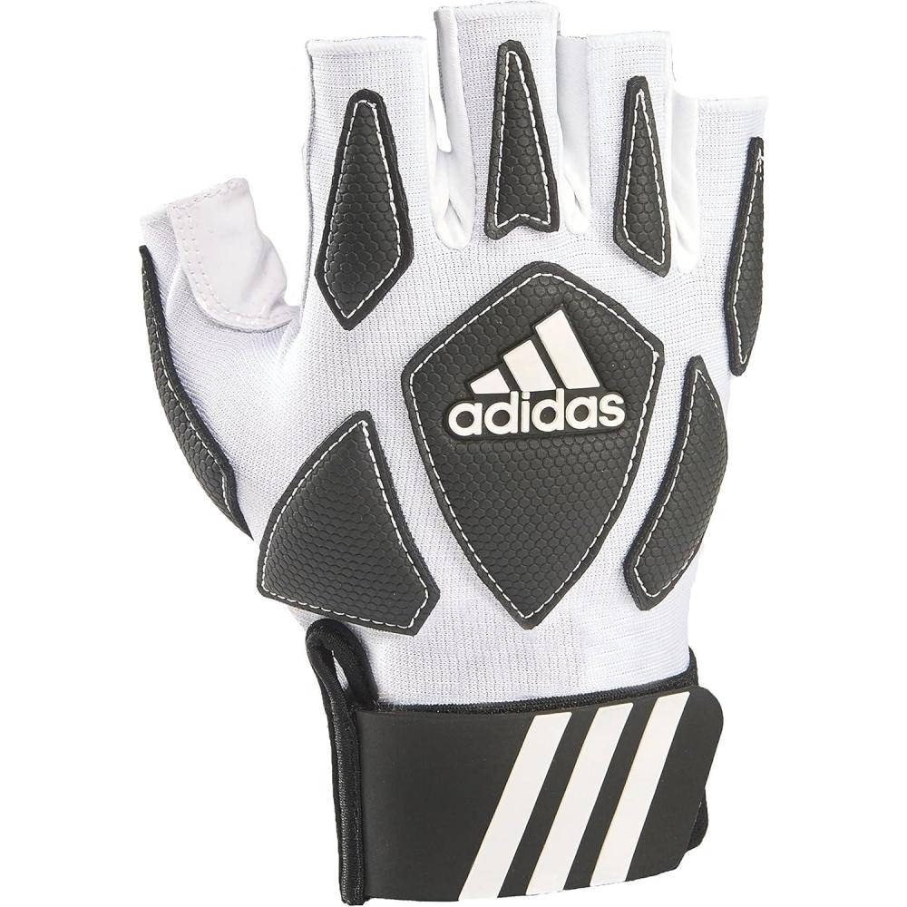imageadidas Youth Scorch Destroy 2 Half Finger Linemans Glove Mutiple Sizes ampamp ColorsWhiteBlack