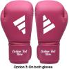 imageAdidas Custom Boxing Gloves  Speed 50  for Boxing Kickboxing MMA Bag Training ampamp Fitness  Custom Boxing Gloves for Gifts SouvenirsPink White