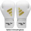 imageAdidas Custom Boxing Gloves  Speed 50  for Boxing Kickboxing MMA Bag Training ampamp Fitness  Custom Boxing Gloves for Gifts SouvenirsWhite Gold