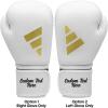 imageAdidas Custom Boxing Gloves  Speed 50  for Boxing Kickboxing MMA Bag Training ampamp Fitness  Custom Boxing Gloves for Gifts SouvenirsWhite Gold