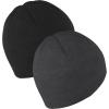 imageAdidas Mens Beanie 2Pack  Standard Fit Winter Knit Hat Skull CapBlackWhiteGrey Six Black