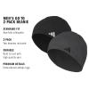 imageAdidas Mens Beanie 2Pack  Standard Fit Winter Knit Hat Skull CapBlackWhiteGrey Six Black