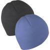 imageAdidas Mens Beanie 2Pack  Standard Fit Winter Knit Hat Skull CapGrey SixGrey ThreeBlue Fusion Black