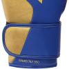 imageAdidas Tilt 350 PRO Training Gloves  Hook ampamp Loop with New Tilt Technology  for Men Women Unisex  Sustainable Vegan Leather Boxing Kickboxing MMA Training GlovesBlue Metallic Gold