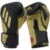 imageAdidas Tilt 350 PRO Training Gloves  Hook ampamp Loop with New Tilt Technology  for Men Women Unisex  Sustainable Vegan Leather Boxing Kickboxing MMA Training GlovesBlackGold Met