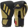 imageAdidas Tilt 350 PRO Training Gloves  Hook ampamp Loop with New Tilt Technology  for Men Women Unisex  Sustainable Vegan Leather Boxing Kickboxing MMA Training GlovesBlackGold Met