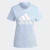 imageAdidas Womens Essentials Logo TeeBlue DawnWhite