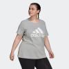 imageAdidas Womens Essentials Logo TeeMedium Grey Heather  White