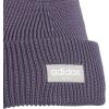 imageAdidas Womens Premium Cuffed Beanie  Tall Fit Knit Winter HatPreloved VioletClear Granite GreyWhite