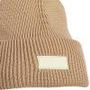 imageAdidas Womens Premium Cuffed Beanie  Tall Fit Knit Winter HatWarm Sandstone BeigeCream White