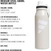 imageadidas 1 Liter 32 oz Metal Water Bottle HotCold DoubleWalled Insulated 188 Stainless Steel Focus Olive GreenBlack 32 OuncesAlumina BeigeWhiteBlack