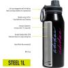imageadidas 1 Liter 32 oz Metal Water Bottle HotCold DoubleWalled Insulated 188 Stainless Steel Focus Olive GreenBlack 32 OuncesBlackPulse Mint GreenBlue Fusion
