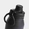 imageadidas 1 Liter 32 oz Metal Water Bottle HotCold DoubleWalled Insulated 188 Stainless Steel Focus Olive GreenBlack 32 OuncesBlackSilver Metallic