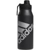 imageadidas 1 Liter 32 oz Metal Water Bottle HotCold DoubleWalled Insulated 188 Stainless Steel Focus Olive GreenBlack 32 OuncesBlackSilver Metallic