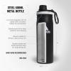 imageadidas 20 oz Stainless Steel Water Bottle Insulated DoubleWalled 188 Metal Men Women Girls and BoysBlackBright Royal BlueWhite
