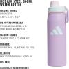 imageadidas 20 oz Stainless Steel Water Bottle Insulated DoubleWalled 188 Metal Men Women Girls and BoysPowder Plum PurpleClear PinkSemi Flash Aqua Blue