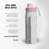 imageadidas 20 oz Stainless Steel Water Bottle Insulated DoubleWalled 188 Metal Men Women Girls and BoysWhitePink SparkClear Sky Blue