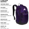 imageadidas 5Star 20 Team Backpack for MultiSport Practice Travel and GameDay Black One SizeTeam Collegiate Purple