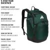 imageadidas 5Star 20 Team Backpack for MultiSport Practice Travel and GameDay Black One SizeTeam Dark Green