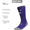imageadidas 5Star Football Crew Socks for Mens and Womens Sports Soccer Volleyball 1PackCollegiate PurpleWhite20