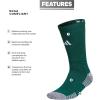 imageadidas 5Star Football Crew Socks for Mens and Womens Sports Soccer Volleyball 1PackDark GreenWhite20