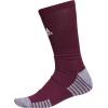 imageadidas 5Star Football Crew Socks for Mens and Womens Sports Soccer Volleyball 1PackMaroonWhite