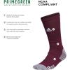 imageadidas 5Star Football Crew Socks for Mens and Womens Sports Soccer Volleyball 1PackMaroonWhite