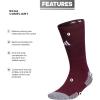 imageadidas 5Star Football Crew Socks for Mens and Womens Sports Soccer Volleyball 1PackMaroonWhite20