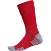 imageadidas 5Star Football Crew Socks for Mens and Womens Sports Soccer Volleyball 1PackPower RedWhite