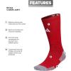 imageadidas 5Star Football Crew Socks for Mens and Womens Sports Soccer Volleyball 1PackPower RedWhite20