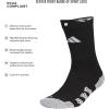 imageadidas 5Star Football Crew Socks for Mens and Womens Sports Soccer Volleyball 1PackTraxion20BlackWhite