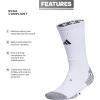 imageadidas 5Star Football Crew Socks for Mens and Womens Sports Soccer Volleyball 1PackWhiteBlack20