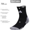 imageadidas 5Star Football High Quarter Ankle Socks for Men and Womens Team SportsBlackWhite