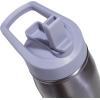 imageadidas 600 ML 20 oz Straw Top Metal Water Bottle HotCold DoubleWalled Insulated 188 Stainless SteelPreloved VioletSilver Violet Purple