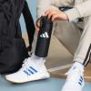 imageadidas 600 ML 20 oz Straw Top Metal Water Bottle HotCold DoubleWalled Insulated 188 Stainless SteelStainless SteelBlack 1