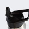 imageadidas 600 ML 20 oz Straw Top Metal Water Bottle HotCold DoubleWalled Insulated 188 Stainless SteelStainless SteelBlack