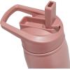 imageadidas 600 ML 20 oz Straw Top Metal Water Bottle HotCold DoubleWalled Insulated 188 Stainless SteelWarm Clay PinkQuiet Crimson Purple