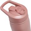 imageadidas 600 ML 20 oz Straw Top Metal Water Bottle HotCold DoubleWalled Insulated 188 Stainless SteelWarm Clay PinkQuiet Crimson Purple