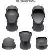 imageadidas Alphaskin Balaclava Ski Mask athletic face cover for exercise and winter sportsBlackSilver Reflective F23