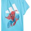 imageadidas Baby Girls Marvel SpiderMan TShirt SetBright CyanWhite